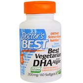 Doctor's Best Best Vegetarian DHA from Algae 200 mg 60 caps Веганські DHA на основі водоростей