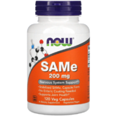 Now Foods SAM-e SAMe S-Adenosyl-L-Methionine Аденозилметіонін 200 мг 120 капсул