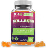 10XNutrition Collagen Колаген зі смаком тропічних фруктів 60 жувальних цукерок