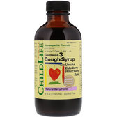 ChildLife, Essentials, Formula 3 Cough Syrup, Alcohol Free, Natural Berry Flavor, 4 fl oz (118.5 ml) (CDL10950)