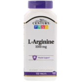 21st Century Health Care L-Arginine Maximum Strength 1000 mg 100 tabs (CEN-27086)