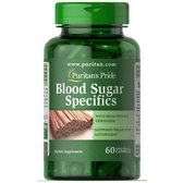 Puritan's Pride Blood Sugar Specifics with Cinnamon & Chromium Підтримка цукру в крові 60 капсул