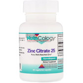 Nutricology Zinc Citrate 25 60 Veg Caps Цинк цитрат