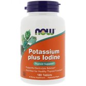 NOW Foods Potassium Plus Iodine Калій і йод 180 таблеток