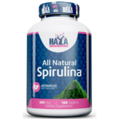 Haya Labs All Natural Spirulina 500mg Спіруліна 100 таблеток