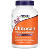 NOW Foods Chitosan 500 mg plus Chromium 240 caps