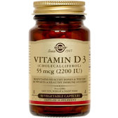 Solgar Vitamin D3 (Cholecalciferol) 2200 IU 50 Vegetable Capsules