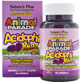 Natures Plus Animal Parade Acidophi Kidz 90 chewables Пробіотичний комплекс для поліпшення травлення для дітей, ягоди