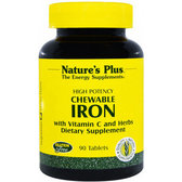 Natures Plus Chewable Iron 90 tabs Залізо з ітаміном З