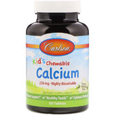 Carlson Labs Kid's Chewable Calcium 60 Tabs Vanilla Жувальний кальцій для дітей