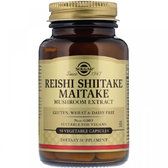 Solgar Reishi Shiitake Maitake Mushroom Extract Солгар Лікувальні гриби рейши, шиітаке і майтаке, екстракт 50 капсул