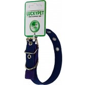 Нашийник брезентовий Lucky Pet 2x17-36 см синій (4820224214641)