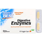 Doctor's Best, Digestive Enzymes, 10 Veggie Caps (DRB-00047S)