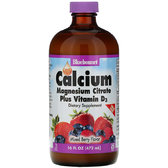 Bluebonnet Nutrition, Liquid Calcium Magnesium Citrate Plus Vitamin D3, Natural Mixed Berry Flavor, 16 fl oz (472 ml) (696)