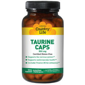 Country Life Taurine 500 mg Таурін 100 капсул