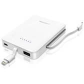 Зовнішній акумулятор Macally Portable Battery Charger 3000mAh with Lightning/microUSB Connector White (MBP30L)