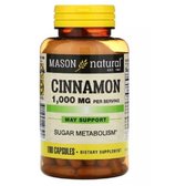 Mason Natural Cinnamon 1000 mcg Кориця 1000 мг 100 капсул