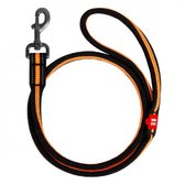 Повідець-шнур для собак WAUDOG Nylon амортизуючий 1.5x122-130 см чорний (4508)