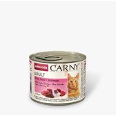 Вологий корм Carny Adult Beef Turkey + Shrimps для котів з яловичиною/індичкою/креветками 200г (4017721837088)