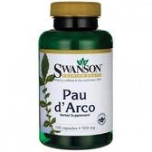 Swanson Pau D'Arco 500 mg Пау Дарко 100 капсул