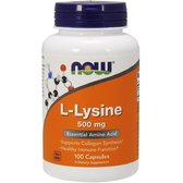 NOW Foods L-Lysine 500 mg Capsules 100 caps