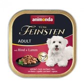 Вологий корм Vom Feinsten Adult with Beef + lamb для собак з яловичиною та ягнятим 150 г (4017721823111)