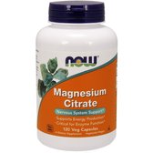 NOW Foods Magnesium Citrate Veg Capsules 120 caps