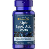 Puritan's Pride Alpha Lipoic Acid 600 mg 60 Capsules Альфа-ліпоєва кислота