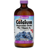 Bluebonnet Nutrition, Liquid Calcium Magnesium Citrate Plus Vitamin D3, Natural Blueberry Flavor, 16 fl oz (472 ml) (686)