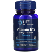 Life Extension Methylcobalamin B12 Вітамін B12 500 мкг 100 льодяників