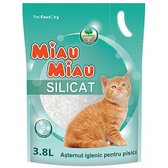 Наповнювач для котячого туалету Miau Miau силікагелевий 3.8 л (5948303000240)