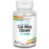 Solaray Cal-Mag Citrate, High Potency, 90 Veg Capsules (SOR04524)