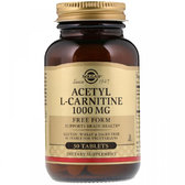 Solgar Acetyl L-Carnitine 1000 mg 30 Tablets L-Карнітін