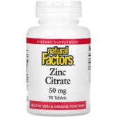 Natural Factors Zinc Citrate Цитрат цинку 50 мг 90 таблеток