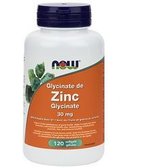 NOW Foods ZINC GLYCINATE 30 mg 120 SGELS Цинк гліцинат