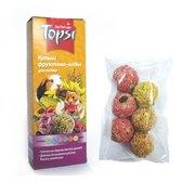 Корм для гризунів Topsi Колобки фруктово-ягідні 6 шт 140 г (4820122208704)