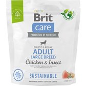 Сухий корм Brit Care Dog Sustainable Adult Large Breed для собак вагою від 25кг 1кг (8595602558766)