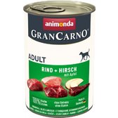 Вологий корм GranCarno Adult Beef + Deer with Apple для собак з яловичиною олениною та яблуком 400 г (4017721827539)