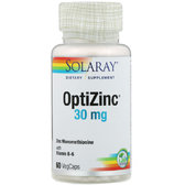 Solaray OptiZinc, 30 mg, 60 Veg Capsules (SOR04707)