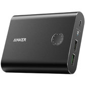 Зовнішній акумулятор ANKER Power Bank PowerCore+ 13400mAh with QC3.0 Black (A1316H11)