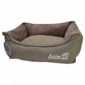 Лежак AnimAll Nena Velours Beige АТ 6882 для собак та котів 45x35x16 см