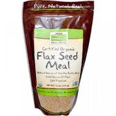 NOW Foods Flax Seed Meal Real Food organic 340 g (Льняна харчування)