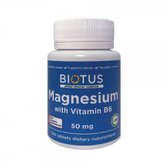 Biotus Magnesium with Vitamin B6 50 mg Магній з вітаміном В6 100 таблеток