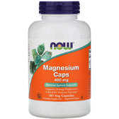 Now Foods Magnesium Caps, 400 mg, 180 Veg Capsules (NOW-01283)