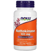 Now Foods Nattokinase Наттокіназа 100 мг 120 капсул