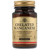 Solgar Chelated Manganese, 100 Tab Хелат марганцю