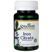 Swanson, Iron Citrate 25mg 60 veg caps (SWA-11377)