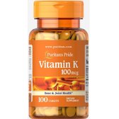 Puritan's Pride Vitamin K 100 mcg 100 tabs