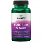 Swanson Hair, Skin And Nails Формула для шкіри, волосся і нігтів 60 таблеток