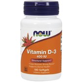 NOW Foods VIT D3 400 IU 180 SGELS Вітамін D3